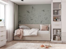 Диван-кровать Бенто (крем) в Здвинске - zdvinsk.mebel-nsk.ru | фото