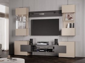 Гостиная Фэнтези (кашемир/графит) в Здвинске - zdvinsk.mebel-nsk.ru | фото