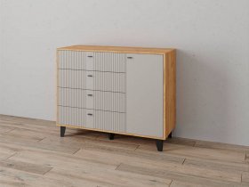 Комод «Катрин-13» (дуб крафт золотой/сантьяго софт) в Здвинске - zdvinsk.mebel-nsk.ru | фото