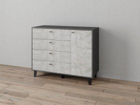 Комод «Катрин-13» (графит/мальта) в Здвинске - zdvinsk.mebel-nsk.ru | фото