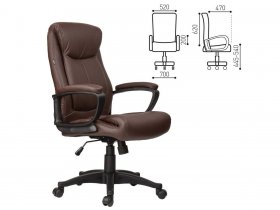 Кресло офисное BRABIX Enter EX-511, коричневое в Здвинске - zdvinsk.mebel-nsk.ru | фото