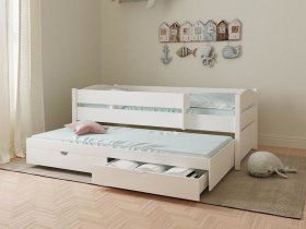 Кровать двухуровневая с ящиками «Лапландия» в Здвинске - zdvinsk.mebel-nsk.ru | фото