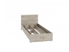 Кровать односпальная КР-080 Ронда (дуб крафт серый) в Здвинске - zdvinsk.mebel-nsk.ru | фото