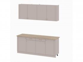 Кухонный гарнитур 2,0м Одетта (меланж/дуб сонома) в Здвинске - zdvinsk.mebel-nsk.ru | фото