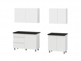 Кухонный гарнитур Эккервуд (2,0м) (SAFE) (белый) в Здвинске - zdvinsk.mebel-nsk.ru | фото