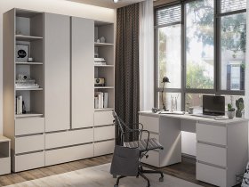 Модульная детская Люмо (кашемир) в Здвинске - zdvinsk.mebel-nsk.ru | фото
