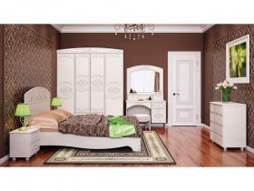Модульная спальня Каролина в Здвинске - zdvinsk.mebel-nsk.ru | фото