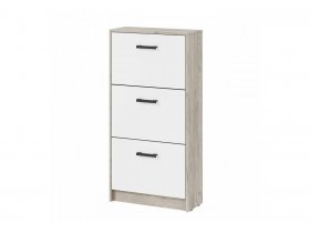 Обувница ОБ-2 Вега (дуб крафт серый/белый) в Здвинске - zdvinsk.mebel-nsk.ru | фото