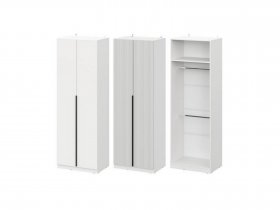 Шкаф ШК-75 Эккервуд (белый) в Здвинске - zdvinsk.mebel-nsk.ru | фото