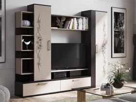 Стенка «Дакота» (венге/дуб молочный) в Здвинске - zdvinsk.mebel-nsk.ru | фото