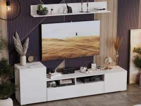 Стенка «Сильвия» (белый ясень) в Здвинске - zdvinsk.mebel-nsk.ru | фото