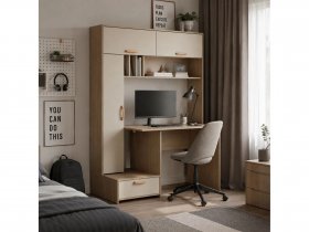 Стол письменный Лайт 03.243  (плэйн/сатин) в Здвинске - zdvinsk.mebel-nsk.ru | фото