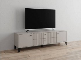 Тумба под ТВ Парус-10 (кашемир/сантьяго софт) в Здвинске - zdvinsk.mebel-nsk.ru | фото
