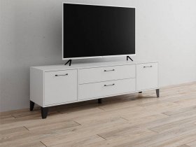 Тумба под ТВ Парус-13 (белый) в Здвинске - zdvinsk.mebel-nsk.ru | фото